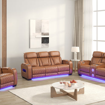 Titan Brown Power Reclining Living Room Set