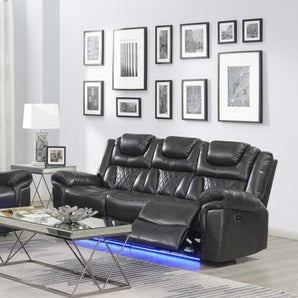 Alexa Grey - Reclining Sofa