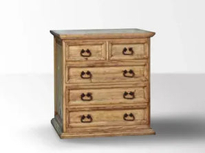5 Drawer Rustic Dresser