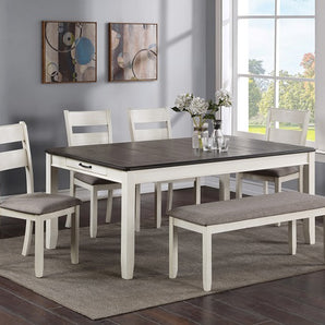 Dakota 6PC Dining Set in Chalk/Grey
