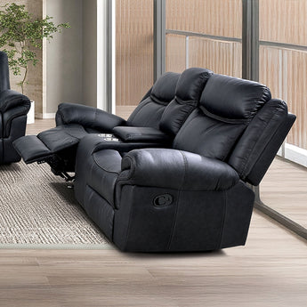 Agata Black Reclining Living Room Set - additional view