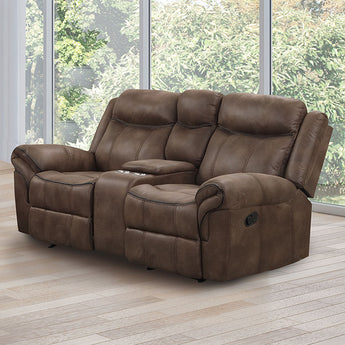 Agata Brown Reclining Living Room Set - additional view