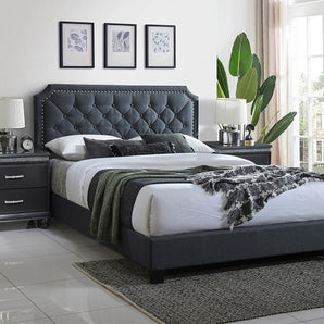 Gerri Gray Upholstered Bed