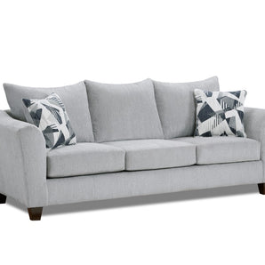 Transform your seating area with the Herrington Silver Sofa. Its poly-blended fabric upholstery offers luxe comfort, while its solid wood frame ensures strength..
