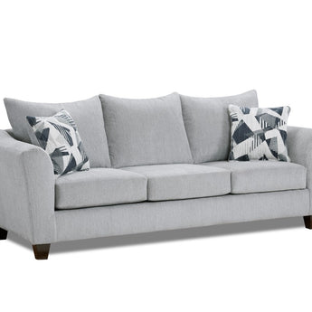 Transform your seating area with the Herrington Silver Sofa. Its poly-blended fabric upholstery offers luxe comfort, while its solid wood frame ensures strength..