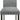 Melshire gray upholstered seat detail