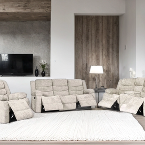 Oliver Beige 3PC Reclining Set