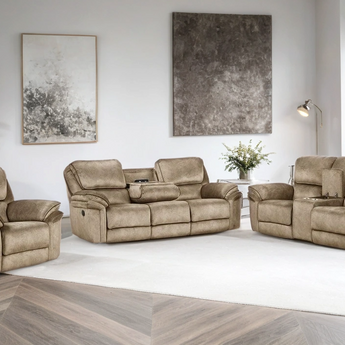 Perry Brown 3PC Oversized Reclining Set