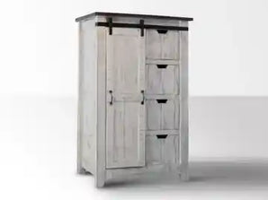 Chest Rustic 4 Drawer/4 Shelf