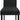 Resia black chair upholstery detail