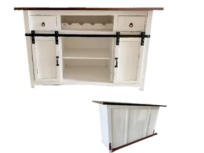 Barn Door Farmhouse Bar