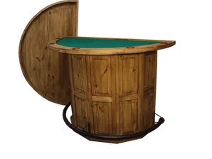 rustic bar table removeable top with poker table