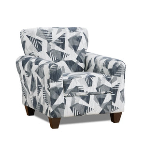 The Sigma Cobalt Accent Chair offers quality and comfort to any room. Upholstered in cozy fabric, it's built to last.