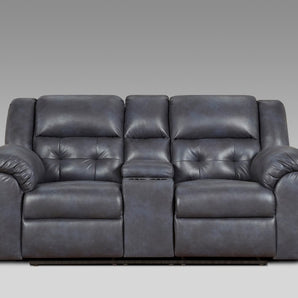 Experience the comfort of the Telluride Indigo Reclining Loveseat. Crafted with quality foam cushion core.