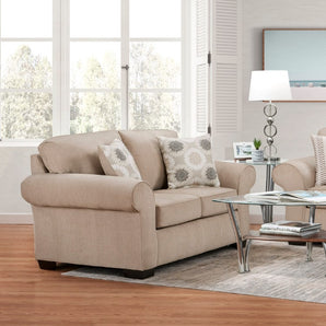Tycoon brown loveseat