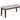Included Wagner dining bench dimensions