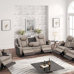 Woodland Brown Power Reclining Sofa Set