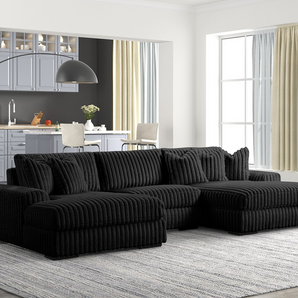 XL Sunday2 sectional in durable corduroy fabric with a double chaise.