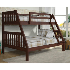 Twin/Full Mission Bunk Bed, Dark Cappuccino