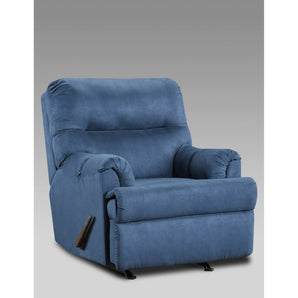 Aruba Microfiber Rocker Recliner will help achieve a great level of comfort for your living room needs. It features a pillow top arms and seat back. Available color options are Chocolate, Camel, Capri, Cobalt and Grey.