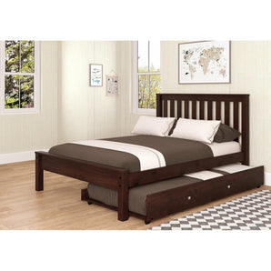Full Contemporary Bed in Dark Cappuccino