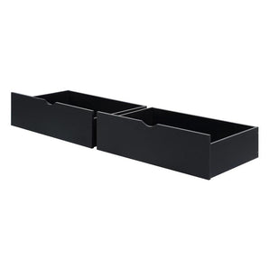 Donco Dual Under Bed Storage Drawers in Black