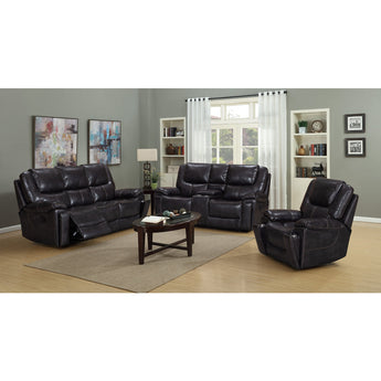 2 Piece Brown Reclining Sofa and Loveseat