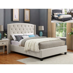 Velma tufted deals upholstered bed