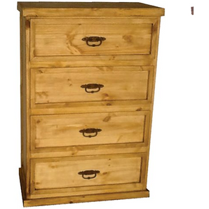 Economy 4-Drawer Chest in Natural Light