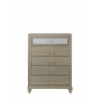 Lila 5 Drawer Chest in Champagne