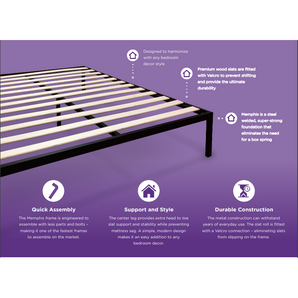 Memphis Platform Bed in Black