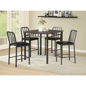 Pierce Pub Table 5 PC in Black