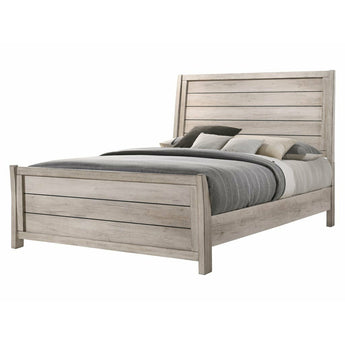 Patterson Sleigh Bed in Light Grey