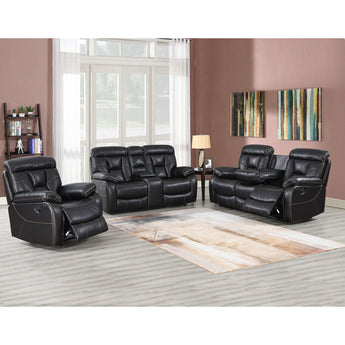 3 Piece Brown Reclining Sofa Set. Includes sofa, loveseat and recliner.