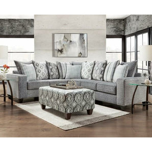 Stonewash Charcoal Grey Sectional