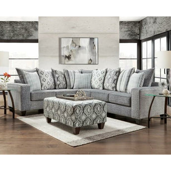 Stonewash Charcoal Grey Sectional