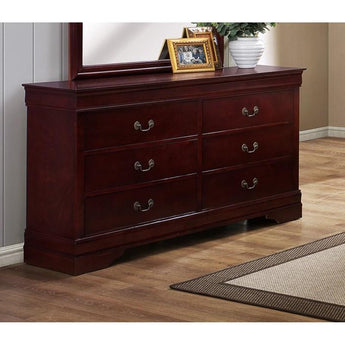 Louis Philip 6 Drawer Dresser in Cherry