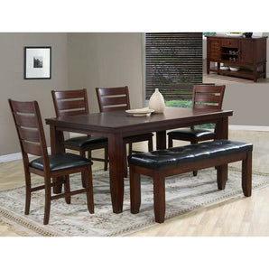 Bardstown Counter Height 6pc Dining Set - Brown. This set includes 1 table and 4 chairs.