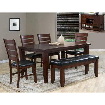 Bardstown Counter Height 6pc Dining Set - Brown. This set includes 1 table and 4 chairs.