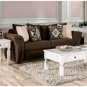 Chocolate/Tan Sofa - Belsize