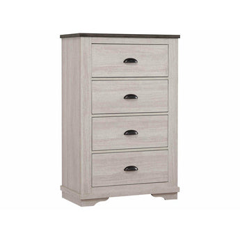 Coralee 5-Drawer Chest in Antique White