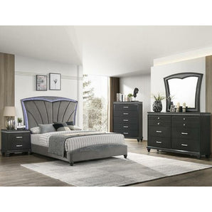 Frampton Bedroom Set. Glamorous, elegant yet simple this bedroom collection offers it all. This set includes bed, chest & nightstand