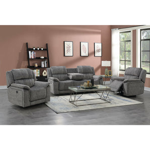 Frontier Reclining Sofa Set in Grey