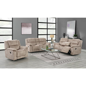 Frontier Reclining Sofa Set in Brown