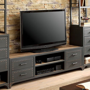 Gray/Natural Tone 60" TV Stand - Galway