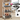 Kitchen Shelf on Casters in White/Grey. It has three shelves and and a bottom drawer that helps hold all your needs in the kitchen. This kitchen cart has a mounted power strips.