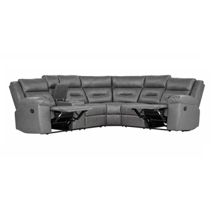 Grey Reclining Sectional- Lane 59920. Quality construction, ensures comfort and durability.