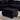 Upholstered Black Flannelette Ottoman - Lomma