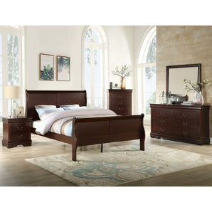 Louis Phillip - Cherry Bedroom Set