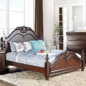 Mandura Low Post Bed in Cherry